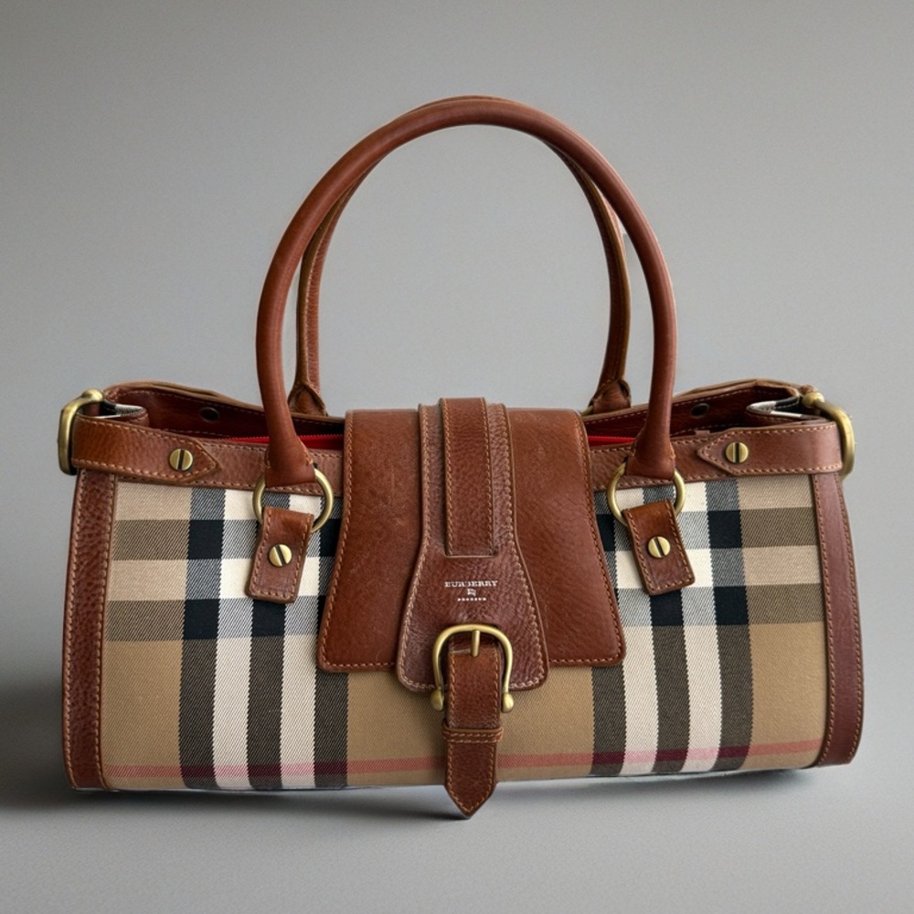 Burberry Satchel RARE✨ - Picture 2 of 12